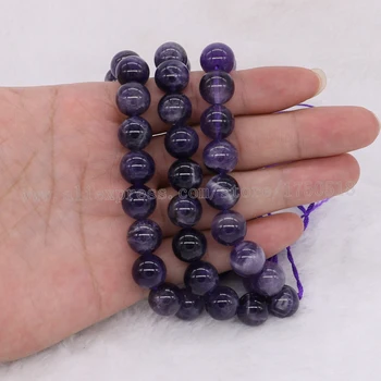 

5 strands Natural crystal stone beads round polish 12mm 14" strands handcrafted jewelry finding beads 1527