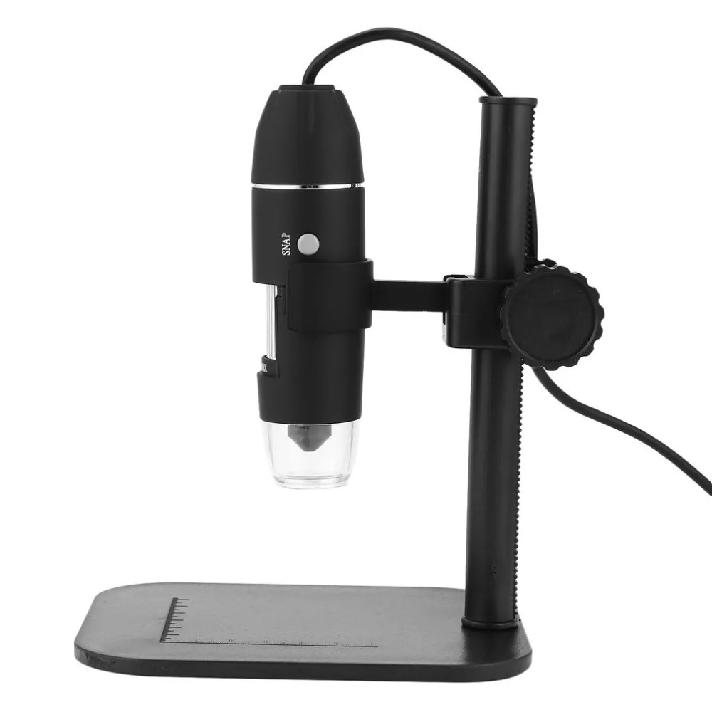 

Portable USB Digital Microscope 0-1000x Magnification 8-LED Mini Microscope Endoscope Camera Magnifier with Stand