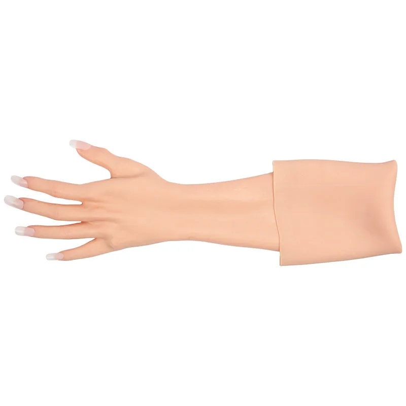 Искусственные Силиконовые перчатки протезы Защитная крышка шрамы высоко имитация кожи шаблон для женских травм руки скрывают шрамы