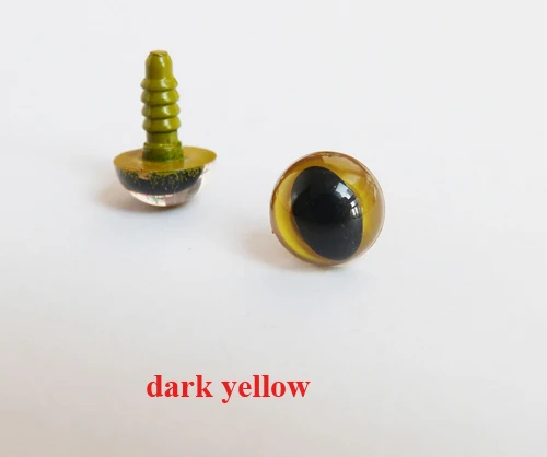 20pcs/lot colorful  Tiny 9mm toy cat eyes plastic safety eyes + washer for doll accessories--color option 6