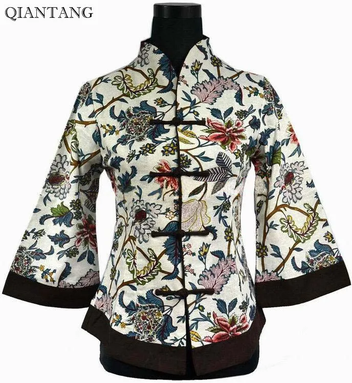 

Free Shipping Multicolour Spring Chinese Women's Linen Jacket Coat Size S M L XL XXL XXXL 4XL 5XL 2218-3