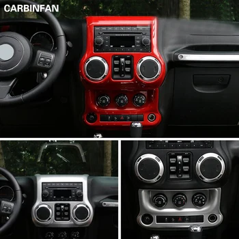 

Dashboard Center Console Fascia Panel Air conditioning switch Frame Cover Interior Chrome Molding For Jeep Wrangler jk 2011-2016