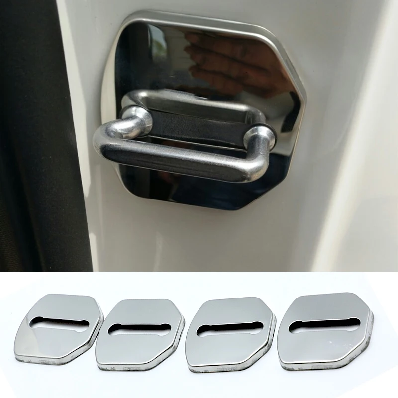 Excellent Stainless Steel Door Lock Buckle Protective Cover Auto Case
