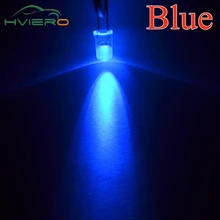 100 шт. F3 3 мм круглый синий супер яркий светильник Светодиодные лампы светодиод прозрачный 460~ 465NM 20MA электронный компонент лампы Диоды