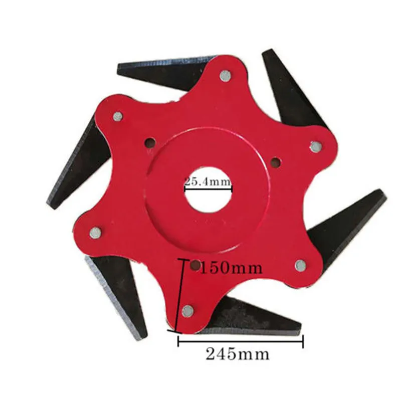 Новейший 6 прорезывателей диск для резания триммер с металлическим лезвием триммер головка 65Mn садовый электротриммер головка для газонокосилки