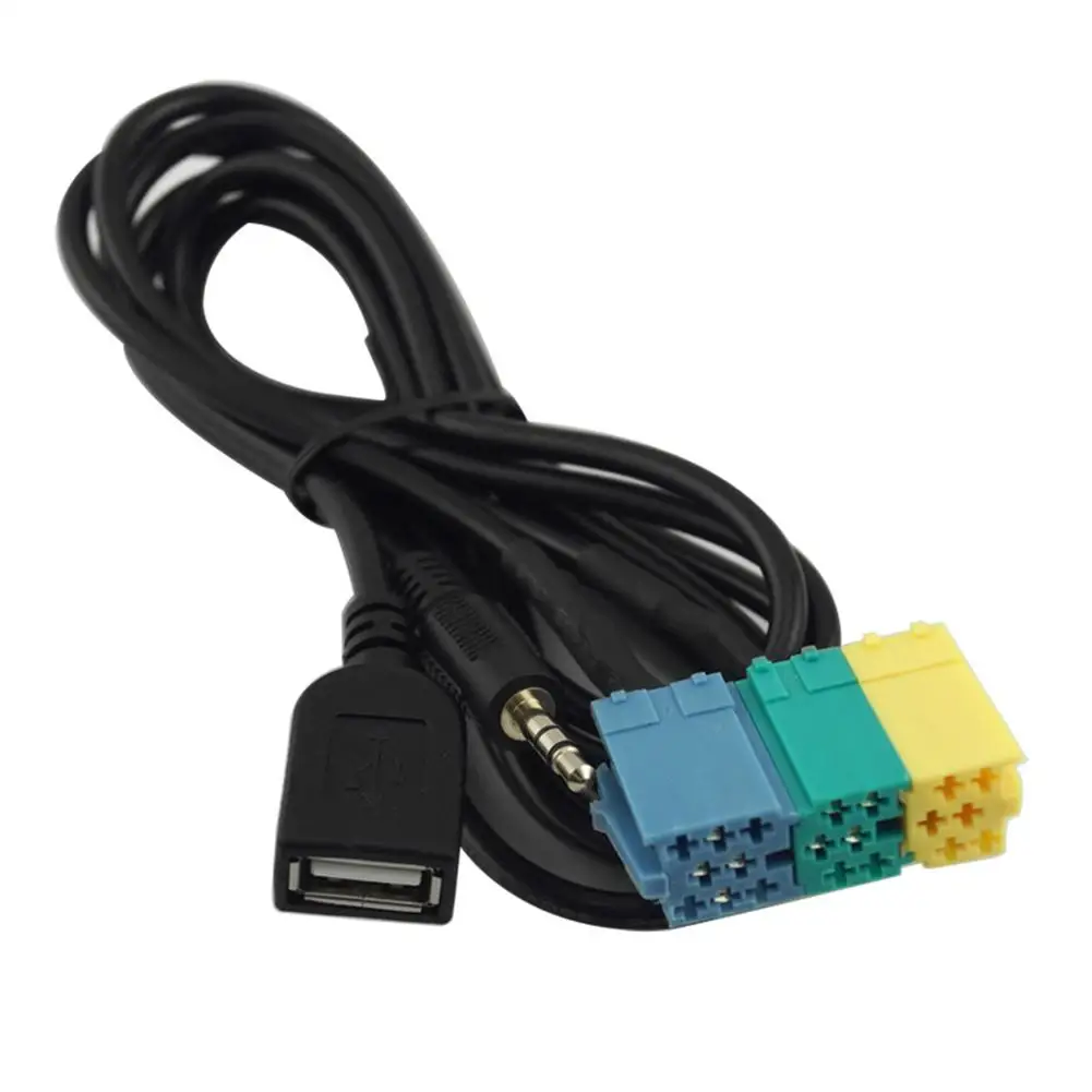 

2 In 1 3.5MM & USB Plug Car Audio Adapter Car Video Audio Adapter Cable Car AUX Line For Hyundai / Kia