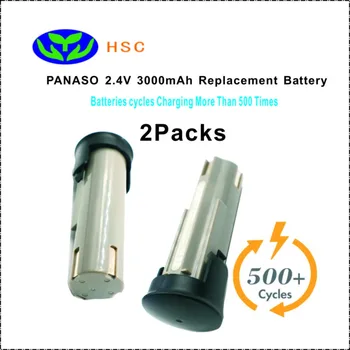

2PCS3.0Ah rechargeable battery PAN2.4B NiMh Battery 2.4V Replacement for Panasonic EZ902 EY9021B EY903B EZ503 65396 Battery 2.4V