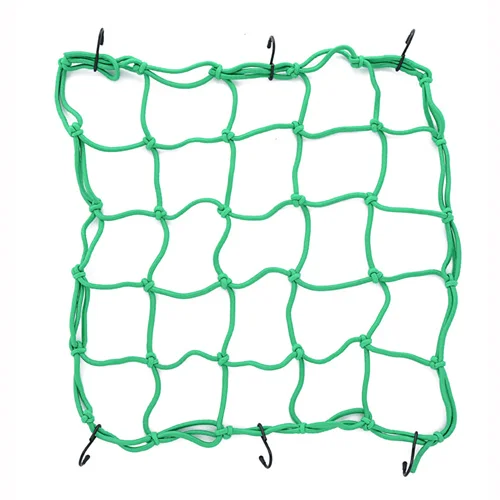 40 × 40 универсальная мотоциклетная велосипедная грузовая сетка эластичная багажная веревка фиксированный шлем разное мотоциклетная багажная веревка шлем фиксированная сетка - Цвет: Зеленый