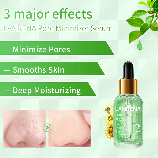 LANBENA Shrink Pores Peeling Acne Treatment  Essence Face Serum Remove Blackheads Deep Cleaning Smooth Firming Face Skin Care