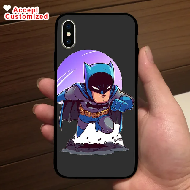 Batman Case for iPhone X XS Max XR 6 6S 7 8 Plus 5 5S SE Cover for