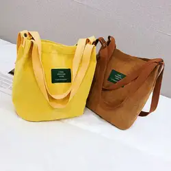 Плечо сумка для покупок посылка для женщин вельвет Crossbody повседневное сумки Топ ручка сумки