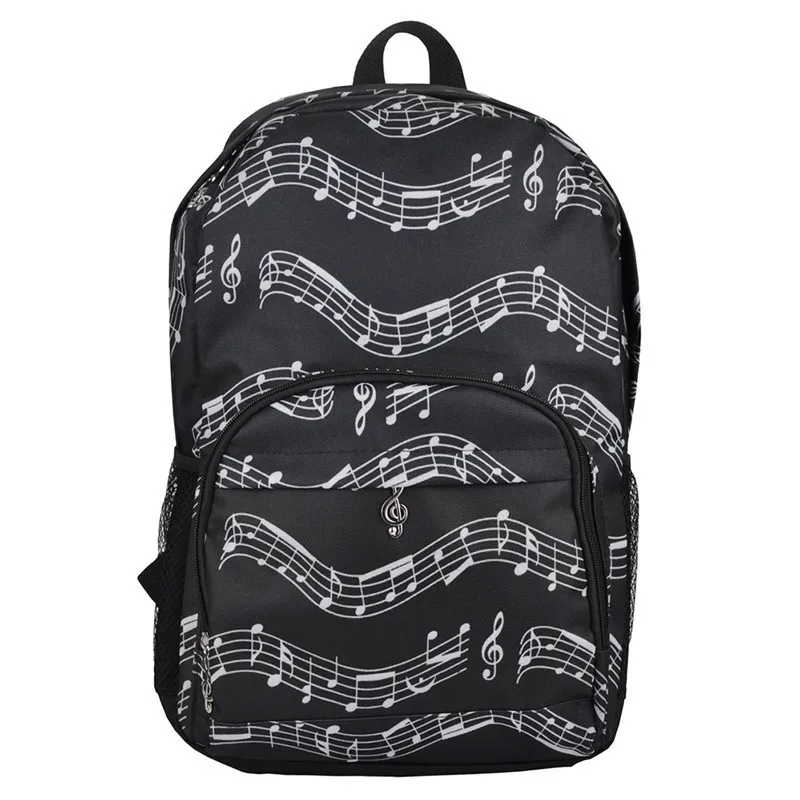 Outdoor Sport Waterproof Backpack Camping Hiking Traveling Cycling Music Symbol Printed Bag Sports Pack Student School Bag - Цвет: A