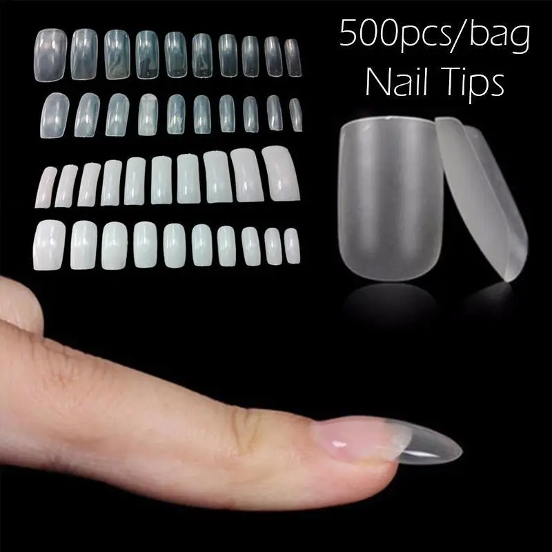 Buy 500Pcs Fake Nails Molds Cover Beauty Cosmetic Full