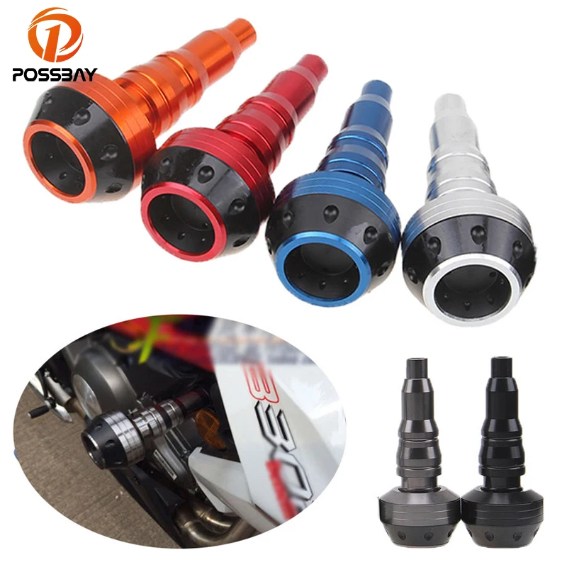 POSSBAY CNC Aluminum Universal Motorcycle Frame Sliders Anti Crash Protector Falling Protectors for Kawasaki Yamaha Suzuki Honda цена POSSBAY CNC Aluminum Universal Motorcycle Frame Sliders Anti Crash Protector Falling Protectors for Kawasaki Yamaha Suzuki Honda цены онлайн