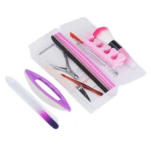 Маникюрные наконечники жидкий буфер декоративный блеск инструменты Полный комплект набор маникюрный акрил nagels стартеры набор УФ ногтей akryl Набор ногтей