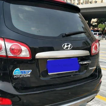 

For Hyundai Santafe Santa Fe 2006-2012 Stainless Steel Rear Bumper Guard Trunk Tail Tailgate Door Cover Boot Strip Body Trim