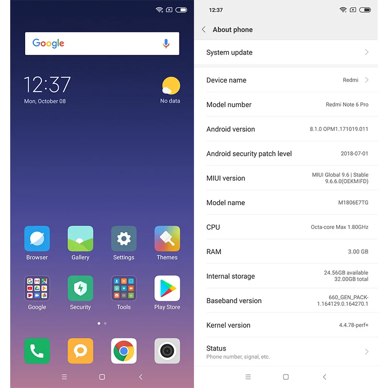 Xiaomi Redmi Note 6 Pro 3 ГБ 32 глобальная версия Snapdragon 636 мобильный телефон 26 &quotполный экран