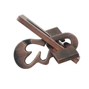 

Nostalgic Magic Intelligence Buckle Puzzle Unlocking Educational Toy Brain Teaser Puzzles For Adults -Yangqin Lock