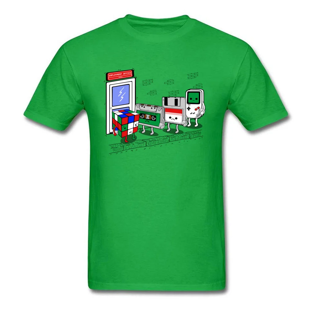 Mens Tops T Shirt employment office v2 10191 On Sale Print T Shirt 100% Cotton Fabric Short Sleeve Custom Clothing Shirt O-Neck employment office v2 10191 green