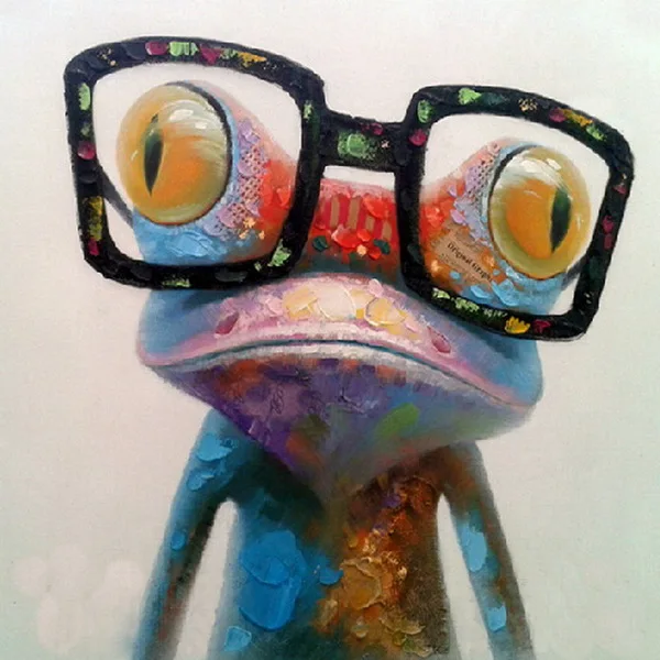 

Frameless diy painting by numbers paint by number for home decor PBN for living room 4050 colorful frog