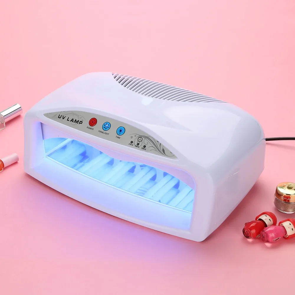 

54W UV LED Timing Nail Dryer Lamp with Fan Gel Acrylic Curing Nails Art Tools 220V EU Plug UV LED Nail Lamp Promotion !