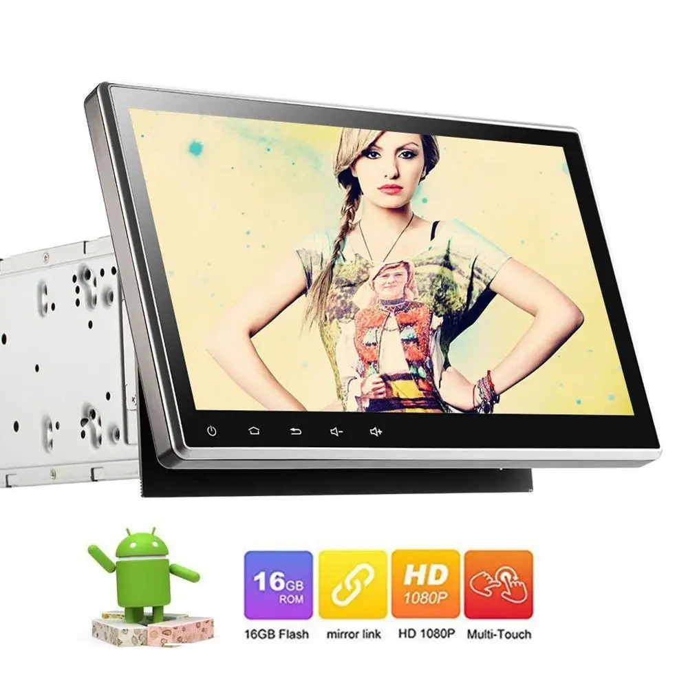 

10.1'' Adjustable Angle Double Din Car DVD Player Radio Stereo Android 7.1 Autoradio Bluetooth Support WIFI GPS Navigation OBD2