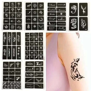 

Henna Tattoo Template Semi-permanent Tattoo Template Tattoo Flash Tattoo Spray Gun Tattoo Template Temporary Henna Sticker