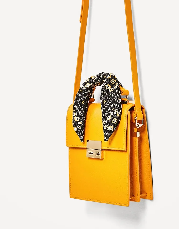 

new European and American fashion scarf bag shoulder diagonal portable handbag urban wild small square package
