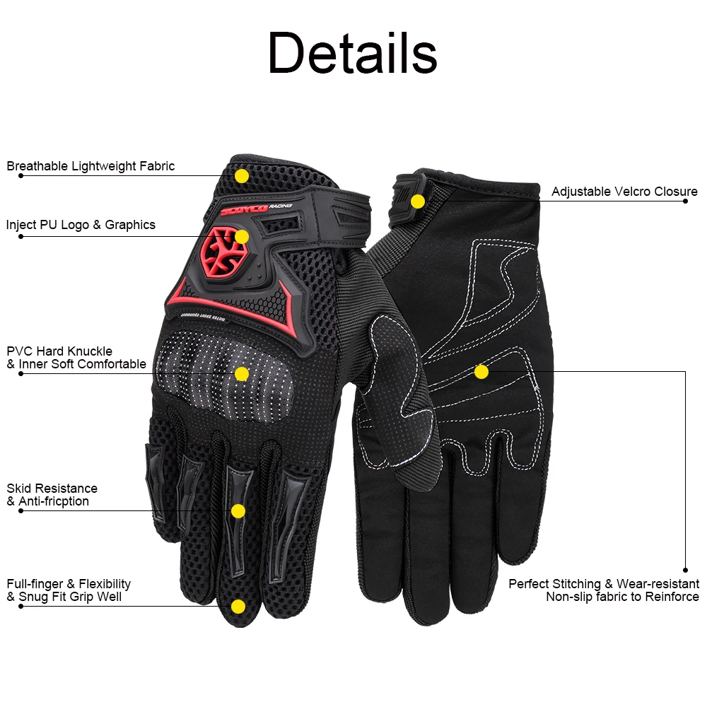 Summer Gloves Motorcycle Man Gloves women guantes moto invierno Protective Breathable motocross Gloves guanti Moto Wholesale