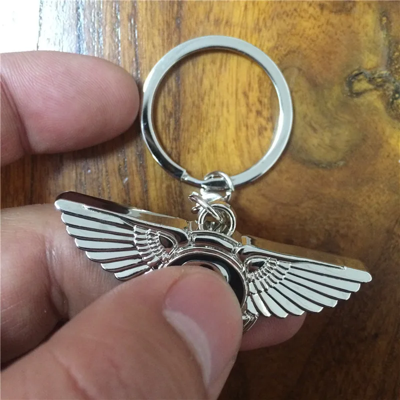 

METAL CAR LOGO KEYCHAIN FOR BENTLEY KEYRING KEY CHAIN RING FOB 4S STORE GIFT BABY520