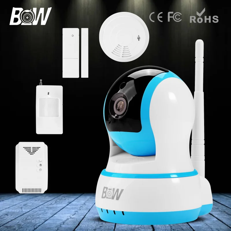 BW 720P HD CCTV IP font b Camera b font Wifi P2P Wireless P T IR