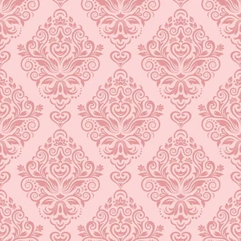

HUAYI Art Fabric Pink Damask Wallpaper Printed Photography Customize Newborns Background D-7139