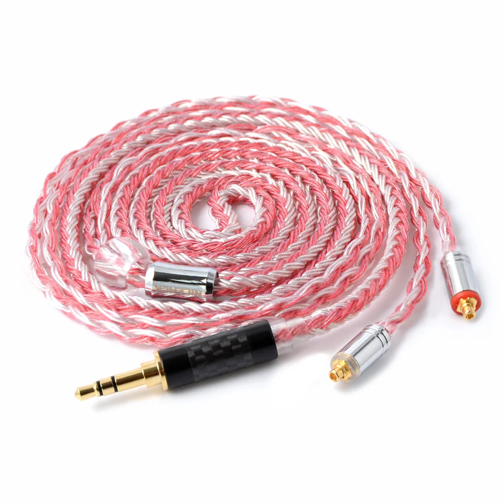 NICEHCK 16 Core Copper Silver Mixed Cable MMCX/2Pin Connector 2.5/3.5/4.4mm Plug For KZZSX/ZSN/AS10 CCAC10/C16 NICEHCK NX7/F3/M6