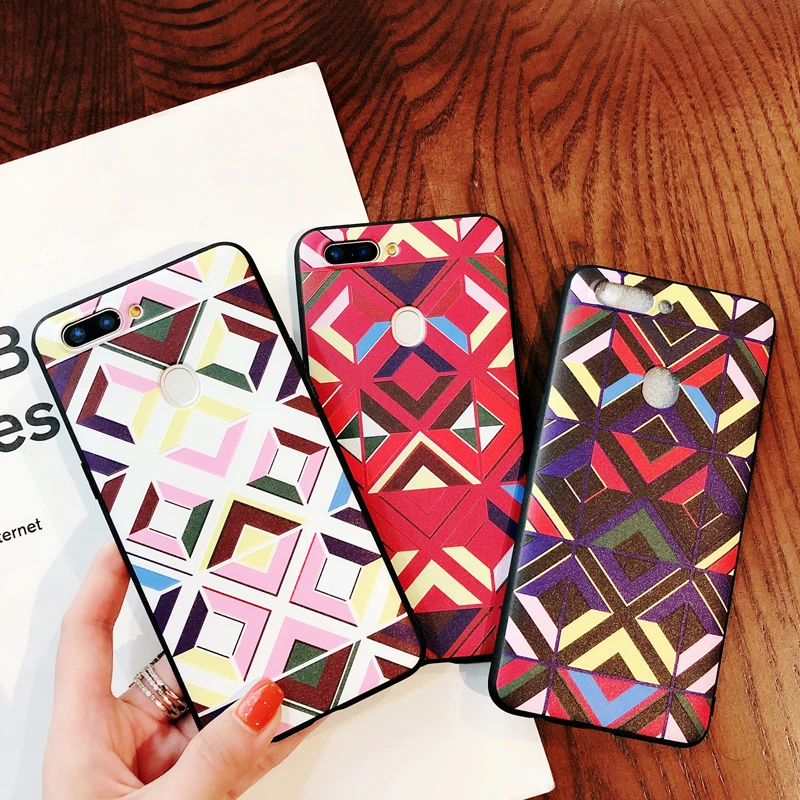 KEFO Fashion 3D Relief Lattice Case For Iphone X 10 8Plus Soft TPU Back Cover For Iphone 5S SE 6 6S 6SPlus 7 8 Plus Coque Capa   (9)