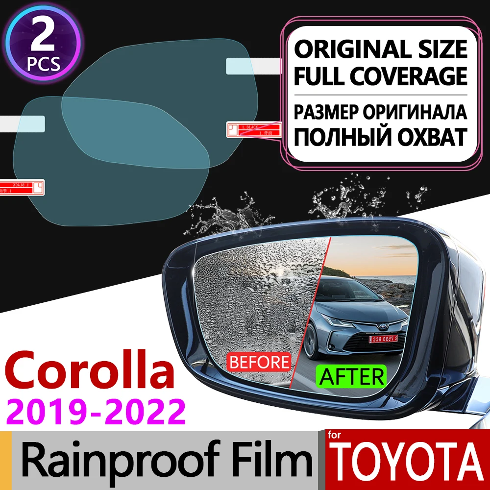 

for Toyota Corolla E210 210 2019 2020 Full Cover Anti Fog Film Rearview Mirror Rainproof Anti-Fog Films Clean Car Accessories