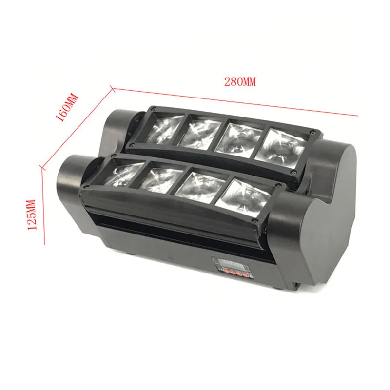 Высокое качество 8X10W мини LED Паук свет DMX512 движущийся головной RGBW Луч клуб Dj Диско