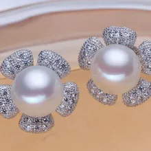 Новое поступление, модный речной жемчуг, серьги-гвоздики, серьги с природным жемчугом, натуральный жемчуг, серьги для очаровательных женщин