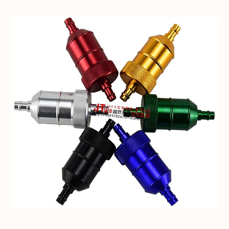 Aluminum Oil Gas Fuel Filter for Dirt Pit Bike ATV Quad Go KartrMoped Scooter Buggy Motorcycle