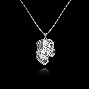 

Daisies 10pcs/lot Boxer Dog Necklace Statement Necklace Animal Dog Pendant Jewelry Friend Gift Women Statement Necklace Gift