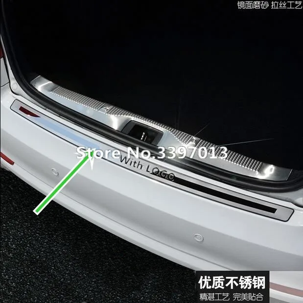 Для Skoda Octavia 2007-2013 A5 защита заднего бампера из нержавеющей стали задняя Накладка на порог задней двери