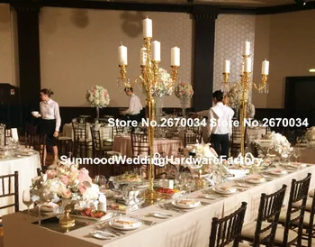 

Luxury Wedding Candlestick Table Centerpiece Crystal Candelabra