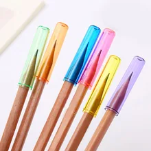 6 шт. пенал для карандашей, пластиковый удлинитель для карандашей, полупрозрачный чехол для ручки, держатель для ручек, стол для хранения, канцелярские принадлежности, школьные принадлежности для студентов