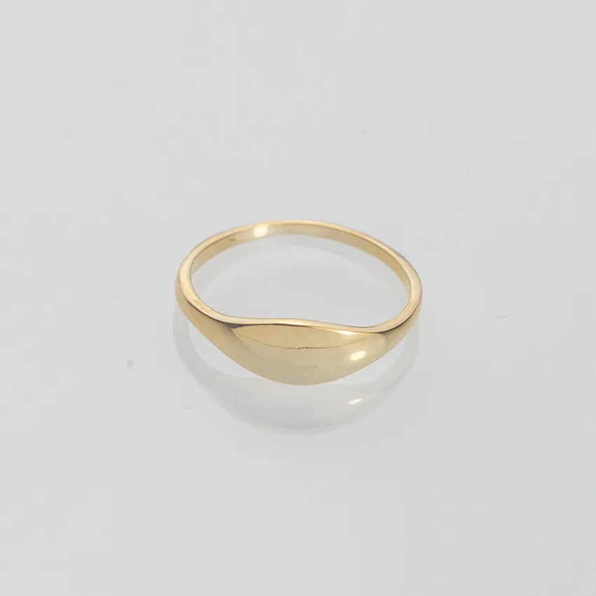 GORGEOUS TALE Zinc Alloy Gold Color Finger Ring Size 6.75 Women Vintage Jewelry Simple Round Male Ring Silver anel masculino