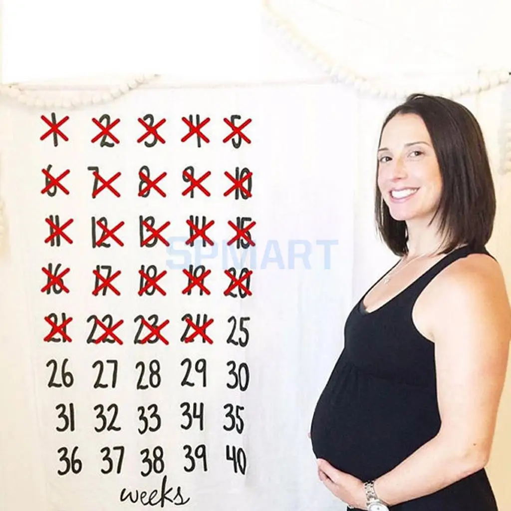 New Arrival Maternity Pregnant blanket Props for Photo Weekly Belly