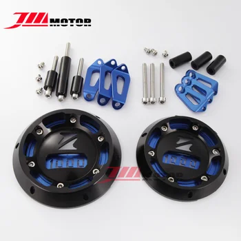 

YY-EPC-KI-05BE Motorcycle CNC Aluminium Alloy Modified Part Engine Protective Cover On Both Sides For Z1000 2010-2016 Blue Color