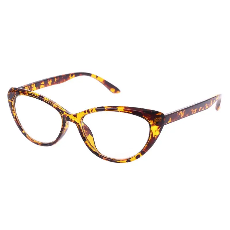 Леопардовый принт кошачий глаз рамки очки для чтения женщин для мода черепаха + 100 ~ 400