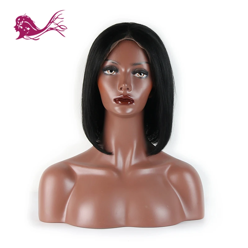 EAYON волосы бразильские remy волосы 360 кружевные фронтальные человеческие волосы парики боб прямые для черных женщин с детскими волосами 130% плотность
