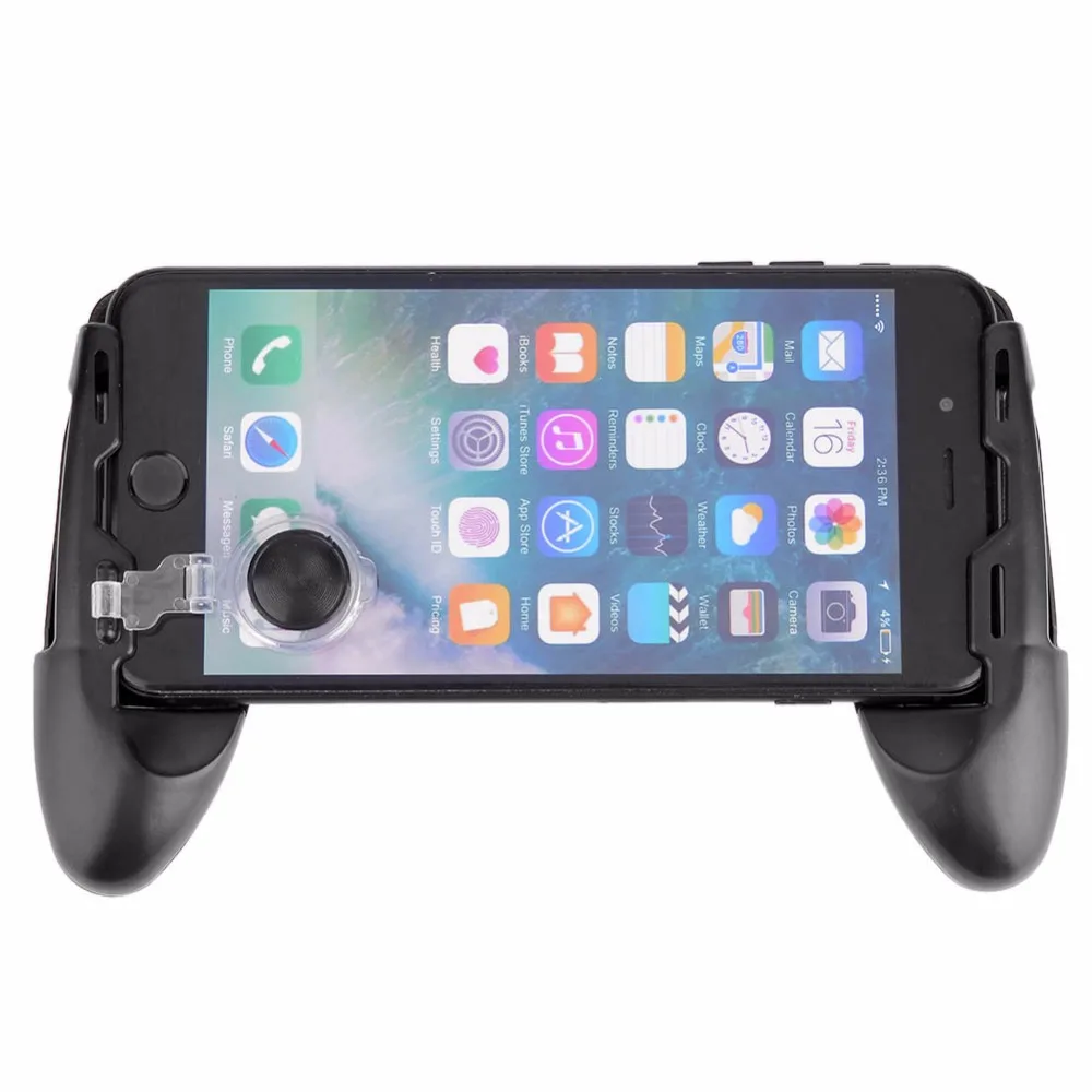 

3 in 1 Universal Game Joystick + Mini Joystick Grip + Stand Bracket Mobiles Joystick for 4.7-7" Phone for PUBG Shooting Game