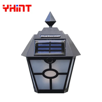 

solar light motion sensor solar led light outdoor wall lamp vintage led wall light for backyard garden, fence and aisle