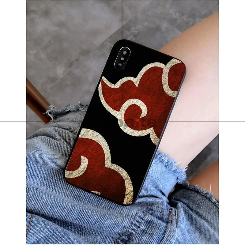 Babaite Naruto Akatsuki Uchiha DIY Окрашенные аксессуары для телефонов Чехол для Apple iPhone 8 7 6 6 S Plus X XS MAX 5 5S SE XR чехол